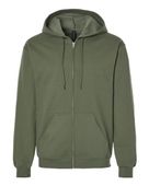 Gildan Softstyle Full-Zip Hooded Sweatshirt GIL-SF600 MILITARY GREEN Pocket