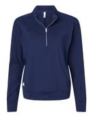 Adidas Women's Ultimate365 Quarter-Zip Pullover Jacket ADI-A1002 COLLEGIATE NAVY Pocket