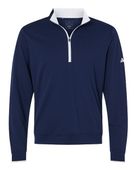 Adidas Lightweight Quarter-Zip Pullover Jacket ADI-A2002 COLLEGIATE NAVY/ WHITE Pocket
