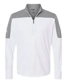 Adidas Lightweight Quarter-Zip Pullover Jacket ADI-A552 WHITE/ GREY THREE MELANGE Pocket