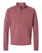 Adidas Quarter-Zip Pullover Jacket ADI-A587 QUIET CRIMSON Pocket