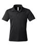 Team 365 Youth Zone Sonic Heather Performance Polo TT51HY BLACK HEATHER Pocket