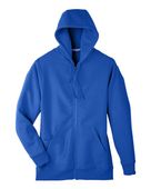 Team 365 Unisex Zone Hydrosport Heavyweight Full-Zip Hooded Sweatshirt TT95 SPORT ROYAL Pocket