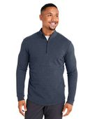 Swannies Emery Quarter-Zip Pullover SWE500 NAVY HEATHER Pocket
