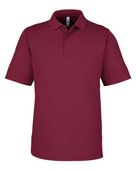 Core365 Men's Market Snag Protect Mesh Polo CE104 BURGUNDY Pocket