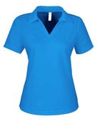 Core365 Women's Market Snag Protect Mesh Polo CE104W ELECTRIC BLUE Pocket