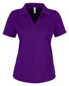 Core365 Women's Market Snag Protect Mesh Polo CE104W CAMPUS PURPLE Pocket