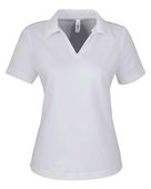 Core365 Women's Market Snag Protect Mesh Polo CE104W PLATINUM Pocket