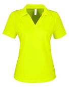 Core365 Women's Market Snag Protect Mesh Polo CE104W SAFETY YELLOW Pocket