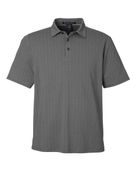 Devon & Jones Men's Crownlux Performance Geo Polo DG101 GRAPHITE/ SILVER Pocket