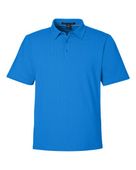 Devon & Jones Men's Crownlux Performance Geo Polo DG101 FRENCH BLUE/ CR BLUE Pocket