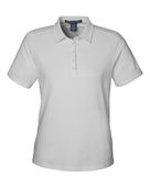 Devon & Jones Women's Raleigh Stretch Polo DG120W GREY Pocket