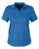 North End Women's Express Tech Performance Polo NE112W LIGHT NAUTICAL BLUE Pocket