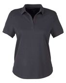 North End Women's Express Tech Performance Polo NE112W CARBON Pocket