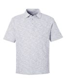North End Men's Eclipse Jacquard Polo NE115 PLATINUM HEATHER Pocket