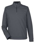North End Men's Express Tech Performance Pique Quarter-Zip Pullover Jacket NE412 CARBON Pocket