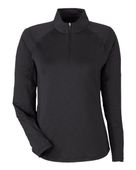 Puma Golf Women's You-V Quarter Zip Pullover Jacket 625902 PUMA BLACK Pocket