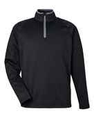 Puma Golf Waffle Fleece Quarter-Zip Pullover Jacket 631105 PUMA BLACK Pocket