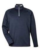 Puma Golf Waffle Fleece Quarter-Zip Pullover Jacket 631105 DEEP NAVY Pocket
