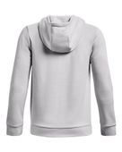 Under Armour Armour Fleece Big Logo Boys' Hoodie 1379799 014 - HALO GRAY/BLACK Back