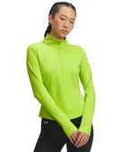 Under Armour Motion Women's 1/2 Zip Jacket 1389789 326 - GREEN VIBE/WHITE Pocket