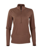 Boxercraft Ladies Flex Qtr Zip Jacket BW5202 ESPRESSO Pocket