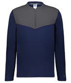 Russell Sideline Grid 1/4 Zip Pullover R03GKM NAVY/STEALTH Pocket