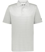 Russell Sideline Striped Polo R05JQM GRID IRON SILVER Pocket