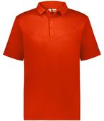 Russell Sideline Grid Polo R10GKM BURNT ORANGE Pocket