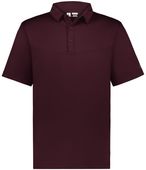 Russell Sideline Grid Polo R10GKM MAROON Pocket
