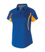 Holloway Ladies Avenger Polo 222730 ROYAL/LIGHT GOLD Pocket