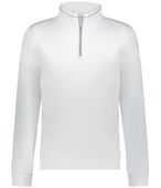 Holloway Court 1/4 Zip Pullover 223127 WHITE Pocket