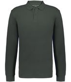 Holloway Core Cotton Long Sleeve Polo 226177 CARBON Pocket