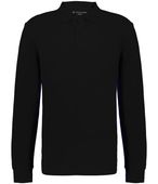 Holloway Core Cotton Long Sleeve Polo 226177 BLACK Pocket
