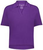 Holloway Ladies Core Cotton Waist Length Polo 226372 PURPLE (HLW) Pocket