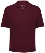 Holloway Ladies Core Cotton Waist Length Polo 226372 MAROON (HLW) Pocket