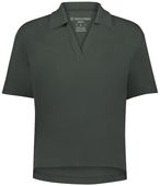 Holloway Ladies Core Cotton Waist Length Polo 226372 CARBON Pocket