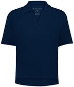 Holloway Ladies Core Cotton Waist Length Polo 226372 NAVY Pocket