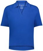 Holloway Ladies Core Cotton Waist Length Polo 226372 ROYAL Pocket