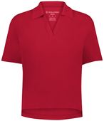 Holloway Ladies Core Cotton Waist Length Polo 226372 SCARLET Pocket