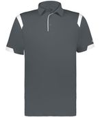 Badger Youth On The Rise Polo 235000 GRAPHITE/WHITE (BA) Pocket