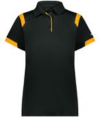 Badger Ladies On The Rise Polo 335100 BLACK/GOLD (BA) Pocket