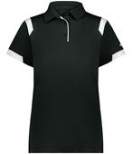 Badger Ladies On The Rise Polo 335100 BLACK/WHITE (BA) Pocket