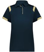 Badger Ladies On The Rise Polo 335100 NAVY/VEGAS GOLD (BA) Pocket