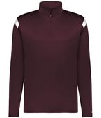 Badger On The Rise 1/4 Zip Pullover 426500 MAROON/WHITE (BA) Pocket