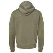 J America Adult Tri-Blend Full Zip Fleece Hoodie 8872 OLIVE TRIBLEND Back