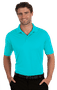 Blue Generation Mens Value Wicking Polo AQUA Pocket