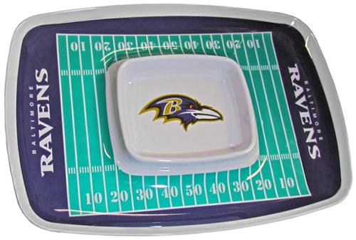 NFL Baltimore Ravens Chip & Dip Tray Set of 6