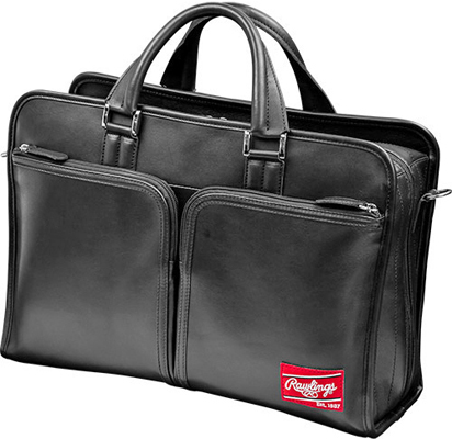 Rawlings Premium Heart/Hide Blk Leather Briefcase