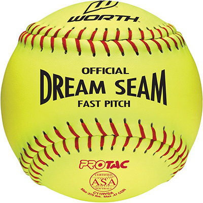 Worth 11" ASA NFHS Fastpitch Dream Seam Softballs
